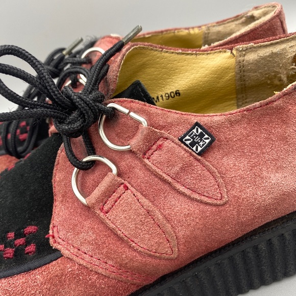 T.U.K. suede platform creeper US Women’s 5 Burgundy FM1906 - Picture 5 of 10